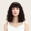 Rebecca Bangs Bob Short Curly Heat Resistant Wig Fashion Style Chemical Fiber Wig Loose Hair Lace Fron for men hair growth spray